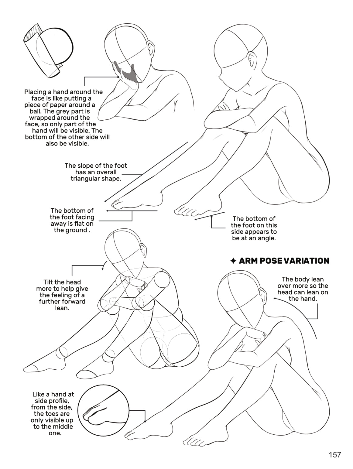 how to draw anime sitting poses